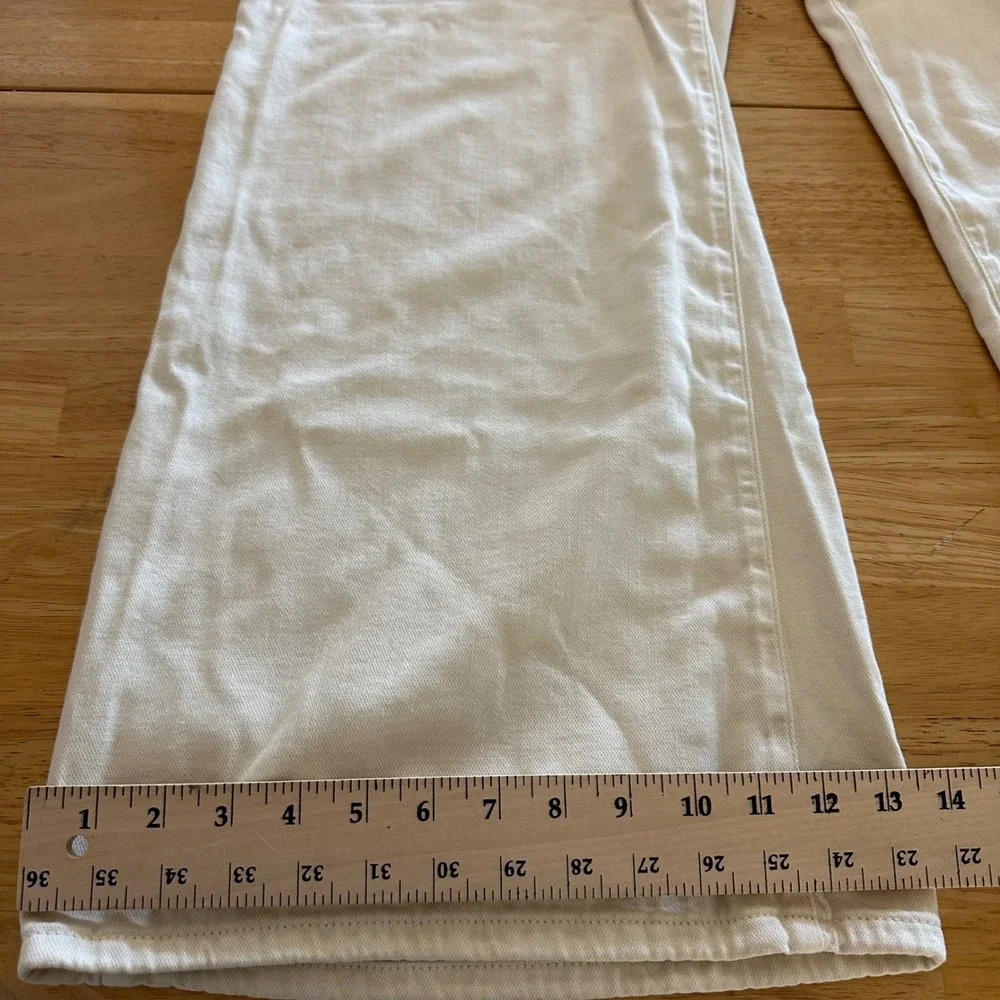 Banana‎ Republic Ultra High Rise Wide Leg Trouser Pants Ecru Size 29 Womens